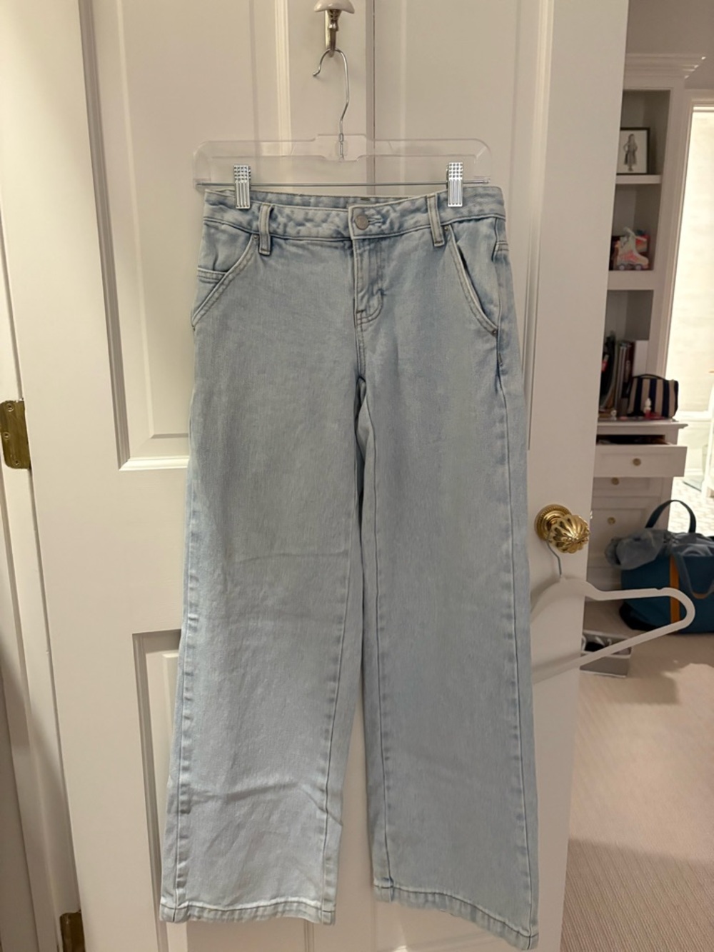 PacSun Light Blue Straight-Leg Women's Jeans